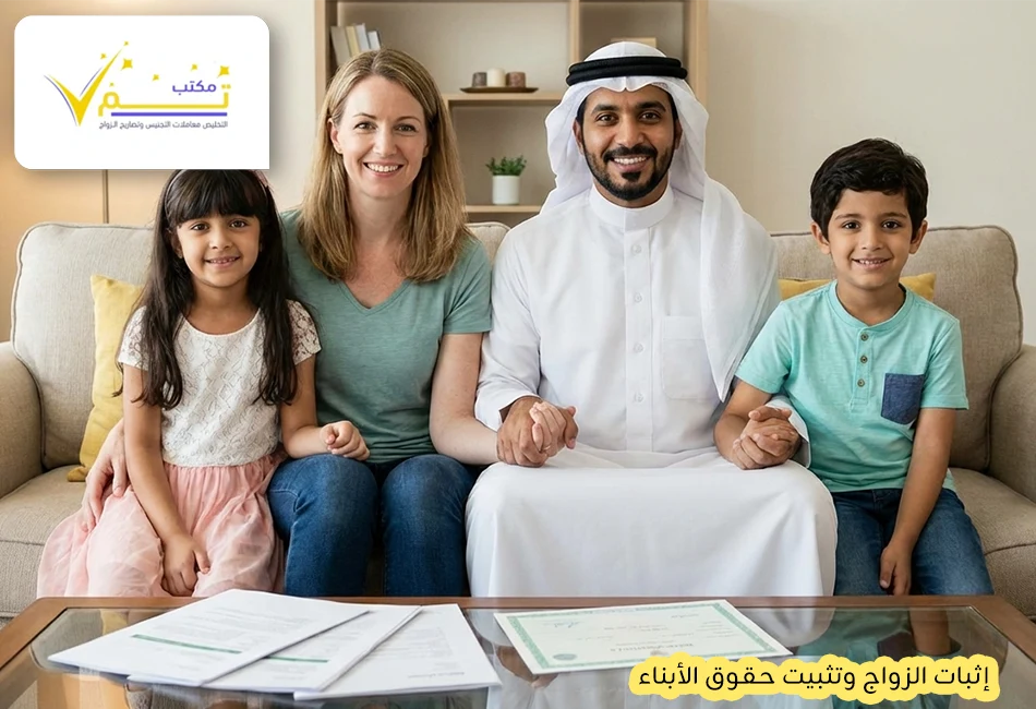 إثبات الزواج وتثبيت حقوق الأبناء