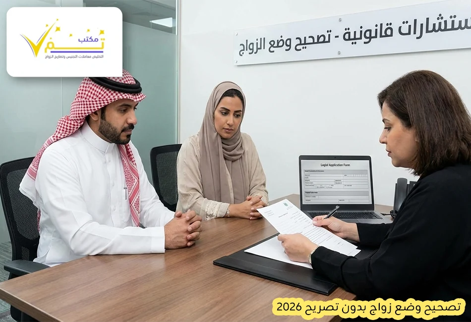 تصحيح وضع زواج بدون تصريح 2026