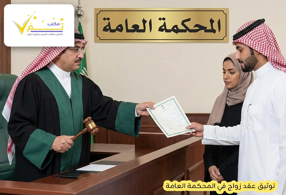 توثيق عقد زواج في المحكمة العامة