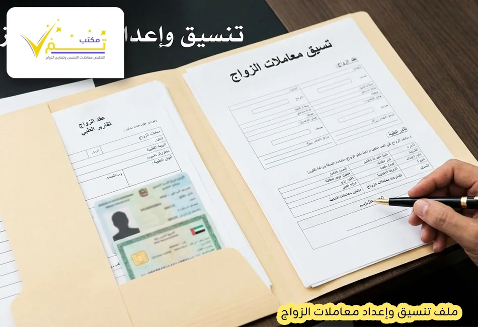 ملف تنسيق وإعداد معاملات الزواج