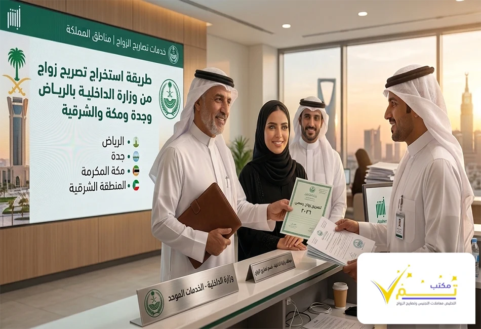 تصريح زواج من وزارة الداخلية بالرياض