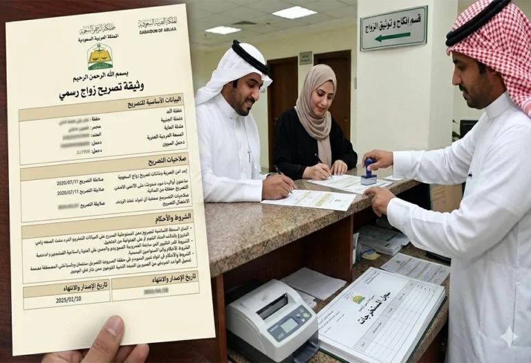 استخراج تصريح زواج سعودي من اجنبية