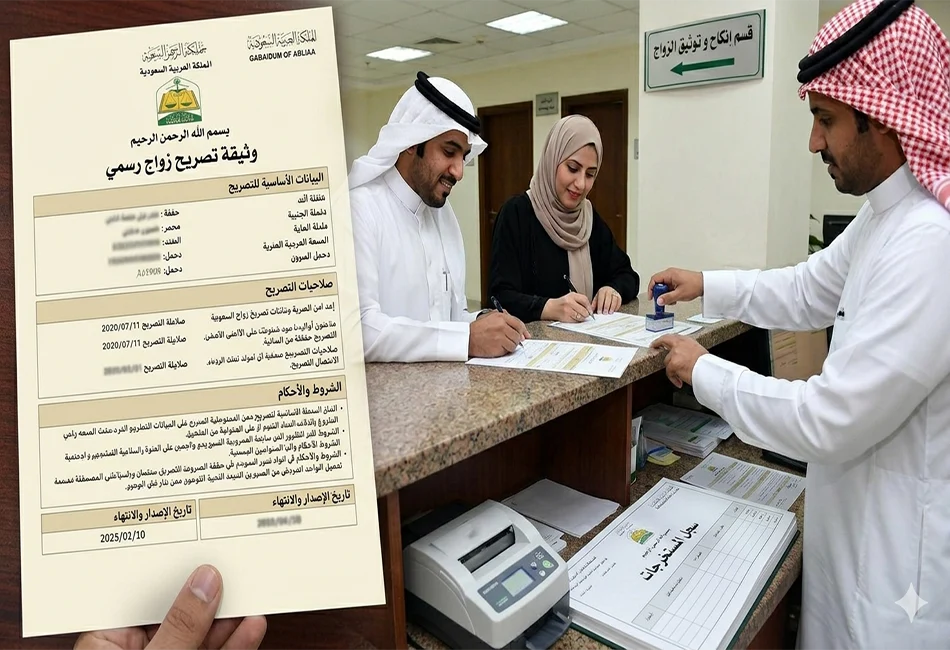 استخراج تصريح زواج سعودي من اجنبية